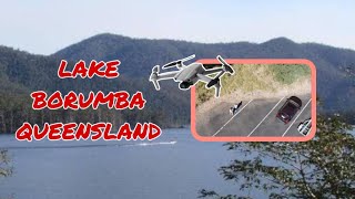 LAKE BORUMBAQUEENSLAND  AERIAL VIEW djimini2se lake queensland travelvlog [upl. by Ariamo]