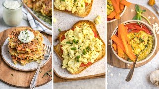 Savory Vegan Breakfast Ideas Easy  Healthy [upl. by Gnuhn]