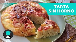 TARTA de MANZANA en SARTÉN Fácil y Rápida 🍏  Pastel de Manzana Sin Horno [upl. by Rebma]