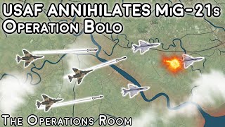 USAF Destroys HALF of North Vietnams MiG21s in 12 Minutes  Operation Bolo  Animated [upl. by Nairolf]