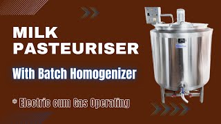 Batch Pasteurizer 500 L  Fruit Drink Pasteurizer  Juice Pasteurizer  Milk Boiler 100 L to 500 L [upl. by Portuna989]