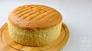 Vanilla Sponge Cake Recipe  Simple Vanilla Cake  Genoise Cake [upl. by Yram]