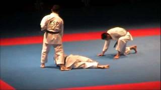 Kata  Bunkai SUPARIMPEI by SPAIN  FINAL 46th EKF European Karate Championships [upl. by Ojyram]