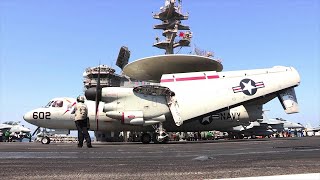 USS GEORGE HW BUSH CVN 77 Flight Deck Operations [upl. by Esiuqcaj]