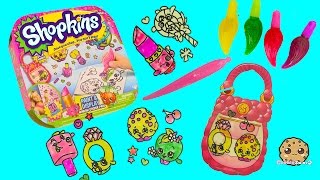 Make Your Own Shopkins Stickers with Gel Paints  Paint amp Display Kit  Cookieswirlc [upl. by Berta]