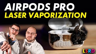 Apple Airpods Pro VAPORIZED by Fiber Laser [upl. by Elyagiba]