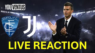 Live Reaction Empoli  Juventus  Serie A 4 Giornata [upl. by Ecirtnas624]