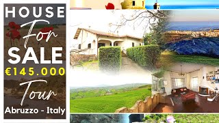 Beautiful country house with land and panoramic view in Abruzzo  ITALY HOME FOR SALE  Virtual Tour [upl. by Mellie]