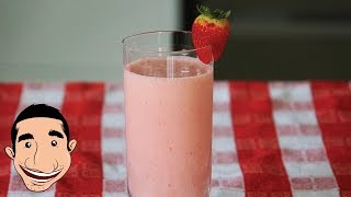 Strawberry Banana and Raspberry Smoothie with Ice Cream [upl. by Drusie29]