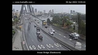 Anzac Bridge east Sydney  2024Apr02  Australia [upl. by Garfield]