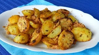 EASY ROAST POTATO How To Make Roasted Potatoes With Crispy Onion Recipe Video [upl. by Gina]