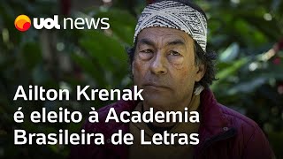 Ailton Krenak é o primeiro indígena eleito à Academia Brasileira de Letras [upl. by Harrat]