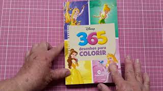 Review  Disney 365 Desenhos para Colorir [upl. by Nnyleitak]