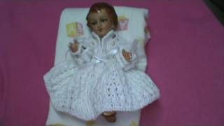 2 DE 5 COMO TEJER VESTIDO NIÑO DIOS 2DA OPCION PUNTO OLAN GANCHILLO CROCHET [upl. by Delle]