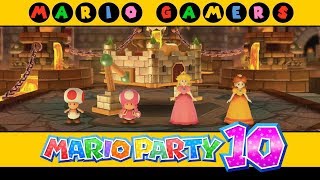 Mario Party 10  Chaos Castle Toad Toadette Peach and Daisy  Team Mario Bowser Party [upl. by Lodmilla237]