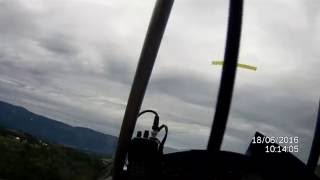 Quad City Challenger II  June18 Flight with Engine Out on Short Final [upl. by Esserac431]