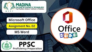 Preparing For Proficiency Test  Ms Office Assignment No 02  Hafiz Usman Idrees [upl. by Fennessy]