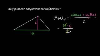 Vypočítej obsah trojúhelníku  Geometrie  Khan Academy [upl. by Ise]