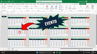 Agenda Automatizada con Eventos y Tareas en Excel  Calendario con una Fórmula Parte 1 de 4 [upl. by Zenia]