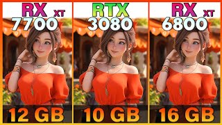 RX 7700 XT vs RTX 3080 vs RX 6800 XT Tested in 10 Games  1440p vs 4K [upl. by Jarin575]