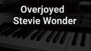 Overjoyed  Stevie Wonder  Karaoke  Piano  Cover [upl. by Airahs]