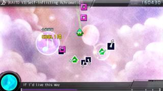 Project DIVA F 2nd English EDIT  KAITO SelfInflicting Achromatic Excellent [upl. by Natsyrk]