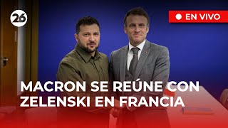 🚨 MACRON se reúne con ZELENSKI tras visitar SOLDADOS UCRANIANOS en FRANCIA [upl. by Lucina669]