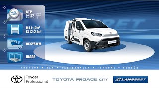 TOYOTA Proace City refrigerated van [upl. by Ailecara]