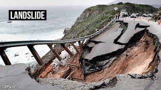 Deadliest Landslides caught on camera l deadliest landslides ever l landslide [upl. by Savart]