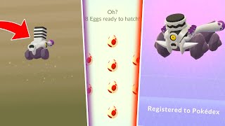 HATCHING 8 TAKEN TREASURES 12KM EGGS IN POKEMON GO Good News About Varoom Hatch Rate [upl. by Kcirdlek]