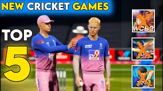 Top 5 Best Cricket Games For Android  4K Graphics New Cricket Games [upl. by Jennette]