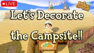 Lets Decorate the Campsite  Animal Crossing New Horizons [upl. by Garnet]