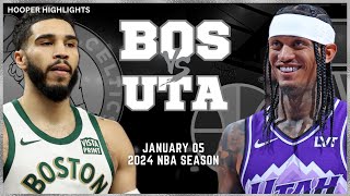 Boston Celtics vs Utah Jazz Full Game Highlights  Jan 5  2024 NBA Season [upl. by Moraj756]