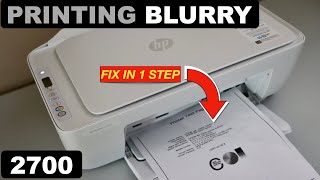 HP DeskJet 2700 Printing Blurry  Fix In 1 Easy Step [upl. by Muldon417]