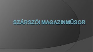 Szárszói magazinműsor 20240826 [upl. by Aivlys]