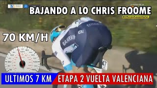 Resumen Etapa 2 ➣ Vuelta Comunidad Valenciana 2024  Descenso técnico extremo [upl. by Esdras]