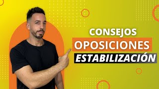 3 consejos para oposiciones de estabilización Esto te da nota [upl. by Ilonka]