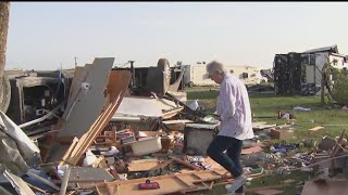 RV park residents recall fleeing to safety as tornado destroys their community [upl. by Lorne594]