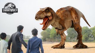 Jurassic World Dominions In Real Life  Jurassic World Dominions Part 3  T Rex Chase Fan Made Movie [upl. by Macintosh]