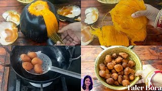 Taler Bora Made Easy Quick Trick to Peel Tal Fruit Traditional Bengali Palm Fritters [upl. by Arammat]