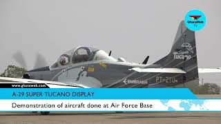 Watch a demonstration of the A29 Super Tucano Aircraft at the Air Force Base [upl. by Jay]