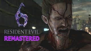 Resident Evil 6 Remastered  All Derek Simmons Boss Fights Leons Campaign [upl. by Ettenim215]