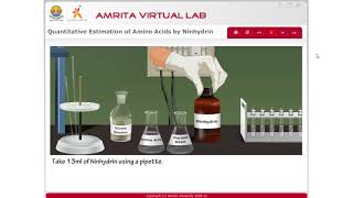 Quantitative Estimation of Amino acids By ninhydrin part 1 [upl. by Onimod]