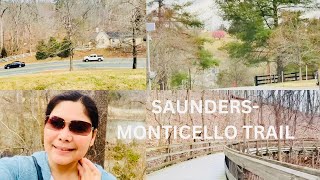 WALKING SAUNDERSMONTICELLO TRAIL CHARLOTTESVILLEVAArlyn Aquino vlog [upl. by Yrrem]