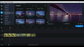 Movavi Video Editor Pokaz zdjęć z efektami przejścia [upl. by Anaiq538]