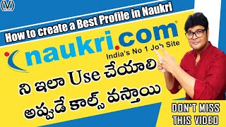 how to create a profile in naukricom  Naukricom Tips  How to Get Interview Calls  V the Techee [upl. by Waverley176]