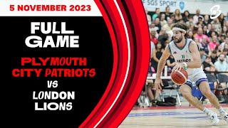 Plymouth City Patriots vs London Lions British Basketball League Championship  LIVE [upl. by Nyrb391]