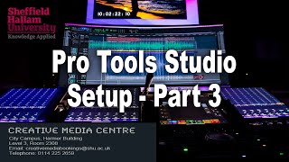 Pro Tools Studio Setup Part 3 [upl. by Naujud]