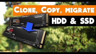 How to Copy Clone or Migrate a Hard drive or SSD  Basic Guides  Cloning a bootdrive  Tips [upl. by Wilde]