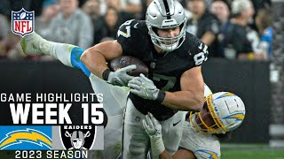 Los Angeles Chargers vs Las Vegas Raiders  2023 Week 15 Game Highlights [upl. by Aikemal169]